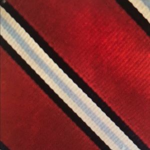 Stanford men tie Burgundy Blue why striped